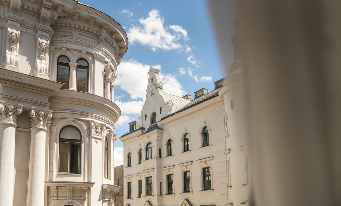 Blick auf historische Architektur im Herzen Wiens
