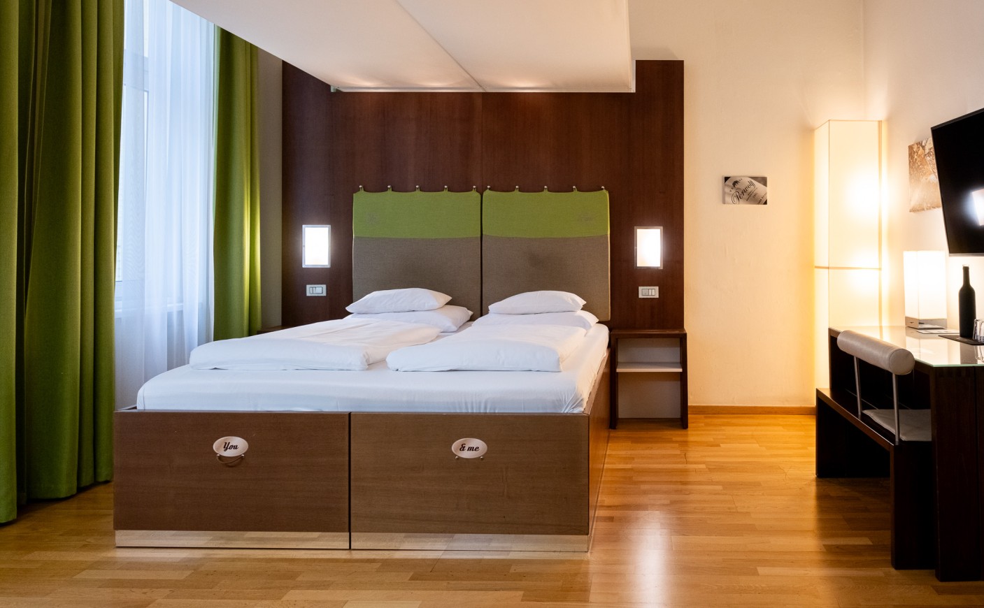 Family Room at Hotel Rathaus Vienna with spacious comfort and a quiet location facing the winter garden